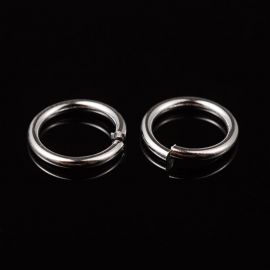 Avatud üksikud hüpperõngad 8x1 mm. 20 tk, 1 kott MD2214