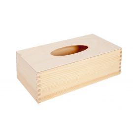 Medinė dėžutė servetėlėms 25x13x8 cm MED0039