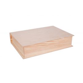 Koka kastīte "Grāmata" 33x25x8 cm