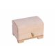 Деревянный ящик - сундук с ключом 10х7х7 см. MED0042