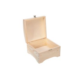 Medinė dėžutė - skrynelė su užsegimu 20x20x13 cm