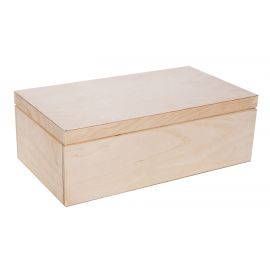 Puidust karp eemaldatava korgiga 36x19x12 cm