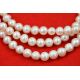 Freshwater pearls AA class, white, round shape 8-9 mm