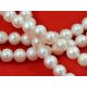 A klases saldūdens pērles, baltas, apaļas formas 9-10 mm