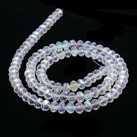 Стеклянные бусины 3х2 мм., 1 нитка KK0340