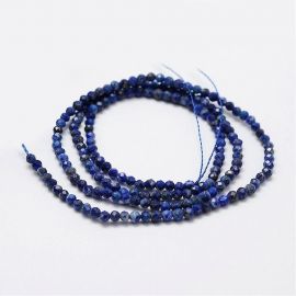 Looduslikud Lapis Lazuli helmed 2 mm., 1 ahelaga