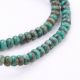 Natürliche afrikanische türkisfarbene Perlen 4x2,5 mm, 1 Strang AK1748