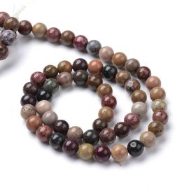 Natural Stone Beads 8 mm., 1 strand 