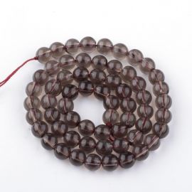 Natural Smoky Quartz Beads 6 mm., 1 strand 