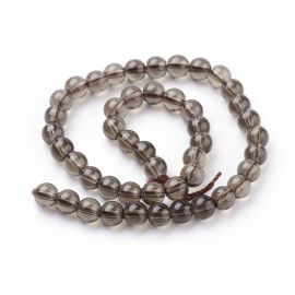 Smoky Quartz beads 4 mm., 1 strand 