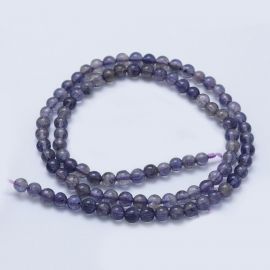 Natural Iolite beads 4 mm., 1 strand 