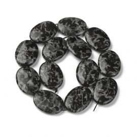 Dabiskās lauka krelles 29x21x9 mm., 1 gab.