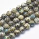 Natural K2 Granite-Jaspio-Azurite beads 8 mm., 1 strand AK1719