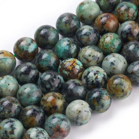 Natural African Turquoise Beads 10.5 mm., 1 strand AK1654
