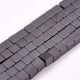 Sintetinio Hematito karoliukai 4x4 mm., 1 gija AK1653