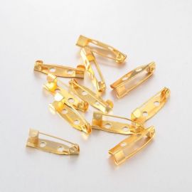 Sagei 20x5 mm. 10 Stück, 1 Beutel für Schlüssel in Gold