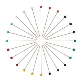 Pins - needles with acrylic bubble 37 mm. ~250 pcs., box 1