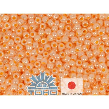 TOHO® Seed Beads Ceylon Apricot 11/0 (2.2 mm) 10 g. TR-11-904