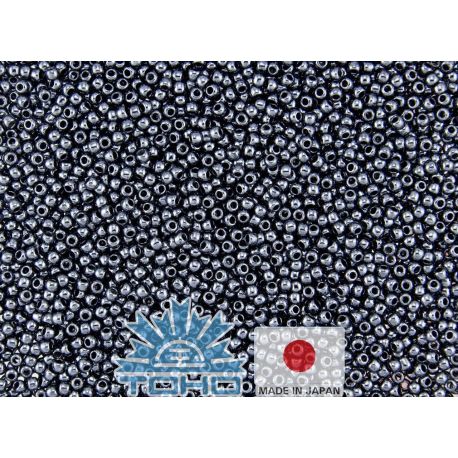 TOHO® Seed Beads Metallic Hematite 11/0 (2.2 mm) 10 g. TR-11-81