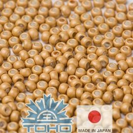 TOHO® Samenperlen Verzinkt-matt Starlight 11/0 (2,2 mm) 10 g, 1 Beutel für wichtige Senffarben