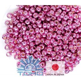 TOHO® Samenkügelchen Galvanisierter rosa Flieder 11/0 (2,2 mm) 10 g.