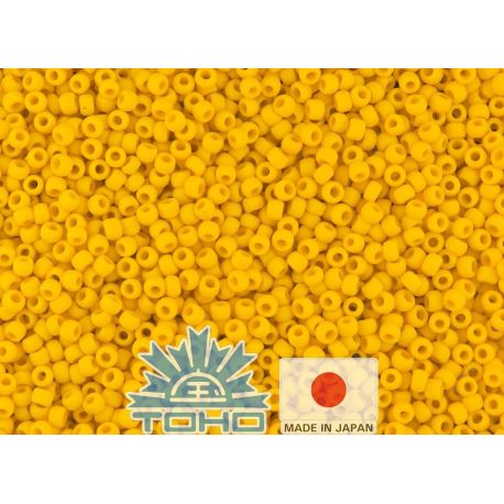 Бисер TOHO® Seed Beads Opaque-Frosted Sunshine 11/0 (2,2 мм) 10 г. TR-11-42BF