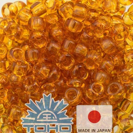 TOHO® Seed Beads Transparent Topaz 11/0 (2.2 mm) 10 g. TR-11-2C