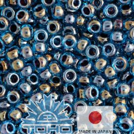 Бисер TOHO® Seed Beads Inside-Color Blue Raspberry 11/0 (2,2 мм) 10 г.