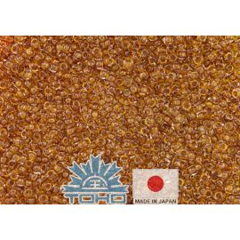 Бисер TOHO® Seed Beads Transparent Honey 11/0 (2,2 мм) 10 г.