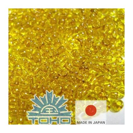 TOHO® sēklu krelles caurspīdīga kumelīte 11/0 (2,2 mm) 10 g. TR-11-2155