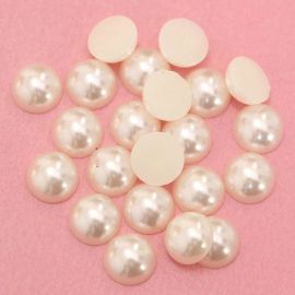 Acrylic cabochon - pearl imitation 11 mm., 10 pcs. KB0285