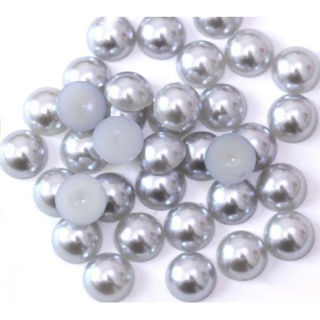 Acrylic cabochon - pearl imitation 11 mm., 10 pcs. KB0281
