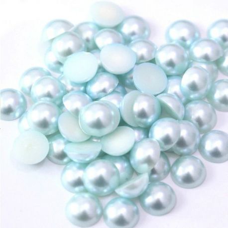 Akrilinis kabošonas - perlo imitacija 11 mm., 10 vnt. KB0273