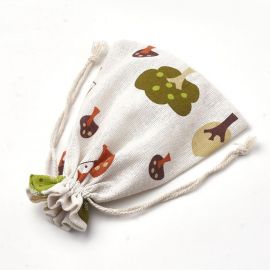 Dekoratiivsed polüesterpuuvillased kinkekotid 4 tk, 18x13 cm, 1 pakk DEKO318