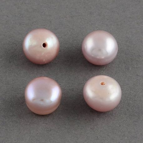 Semi-drilled freshwater pearls, 8-8,5x6 mm, 1 pair GP0097