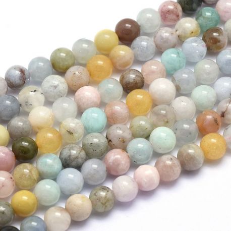 Natural stone beads, 6 mm, 1 strand AK1755