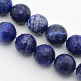 Natūralūs Lapis Lazuli karoliukai, 14 mm, 1 gija AK1773