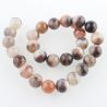 Natural Botswanos Agate beads 2 pcs, 14 mm, 1 bag