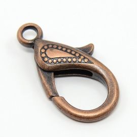 Dekoratiivklamber - karabiin 4 tk, 30x15x4 mm, 1 kott MD2224