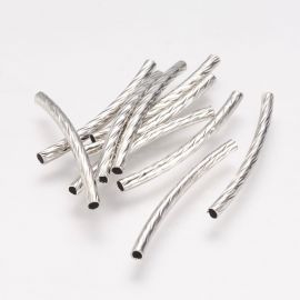 Dekoratīvs misiņa starplika "Tube" 4 gab., 25x2 mm, 1 soma
