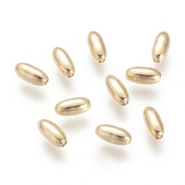 Распорка 18K, позолоченная латунь, 4 шт., 8x4 мм, 1 упаковка