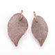 Metallized openwork pendant "Sheet" 50-80x20-35x1 mm 1 pcs MD2279