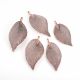 Metalliseeritud aasaripats "Leht" 50-80x20-35x1 mm 1 tk MD2279