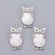 Loodusliku kestaga ripats "Owl" 43x27x9 mm 1 tk PK0065