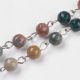 Natürliche Kieselsteine Indian Aat Perlenkette ~ 83 Stk. 6 mm 1 Stck MD2285