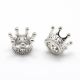 Messingist vaherõngas tsirkooniumi avaga "Crown" 11x7 mm 1 tk II0495