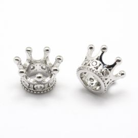 Messingist vaherõngas tsirkooniumi avaga "Crown" 11x7 mm 1 tk II0495