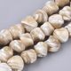 Natural shell beads 18-10x15-12x15-10 mm 1 thread SH0067