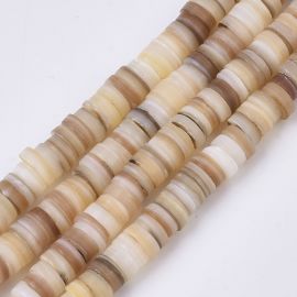 Loodusliku kestaga helmed 5x0,5 mm 1 niit SH0064