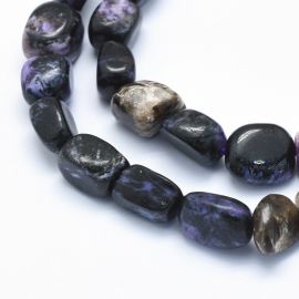 Natural Charoite beads 8-14x6-10x4-10 mm 1 strand 